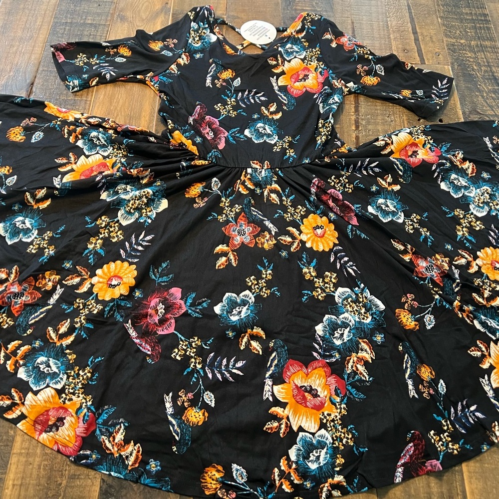 Dot Dot Smile size 8/10 girls floral Ballerina twirl dress new